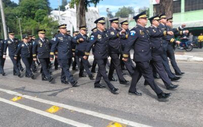 PNC celebra 29 aniversario con desfile institucional en Guatemala