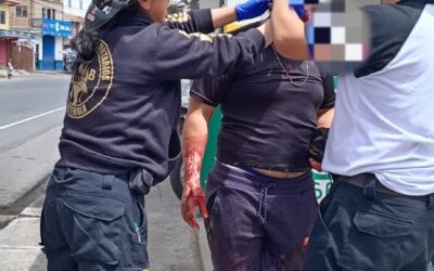 Motociclista resulta herido tras colisión con un vehículo en la entrada a Totonicapán