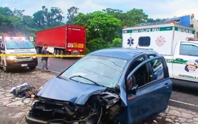 Accidente de tránsito en Retalhuleu deja una fallecida y tres heridos