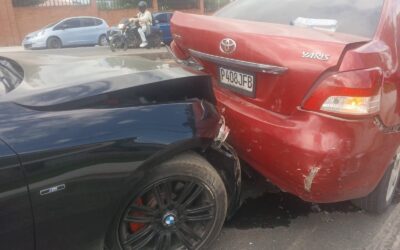 Accidente de tránsito en zona 9 de Quetzaltenango