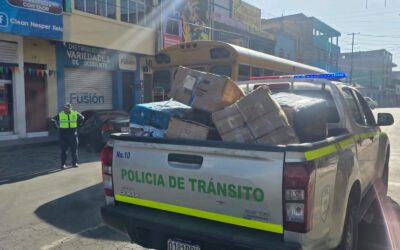 Intensifican operativos para liberar la vía pública en Quetzaltenango