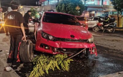 Accidente de tránsito en la zona 3 de Quetzaltenango