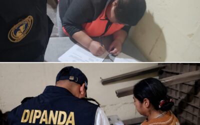 Investigadores de la Dipanda notifican nuevo proceso penal a dos mujeres por extorsión en Quetzaltenango
