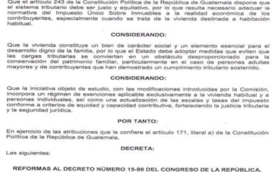 Publican en el Diario Oficial reformas al IUSI.