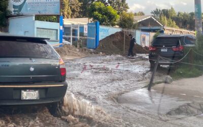 Suspenden servicio de agua en 9 zonas de Xela por fuga masiva en zona 8.