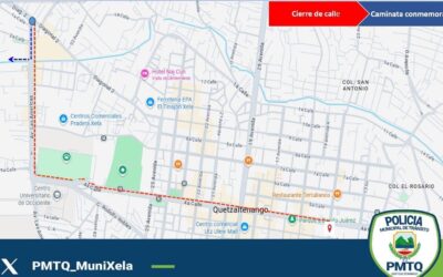 Anuncian cierres viales en zonas 3 y 9 de Xela por desfile del Mes Scout.