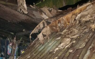 Fuertes vientos causan daños en viviendas de Colomba Costa Cuca.