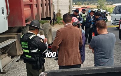 MP procesa escena donde falleció motorista en Salcajá. Piloto de camión se dio a la fuga.