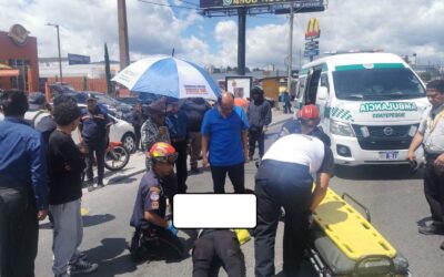 PMTQ informa de accidente de tránsito en la zona 2 de Xela