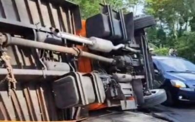Aparatoso accidente de tránsito en ruta entre Quetzaltenango y Retalhuleu