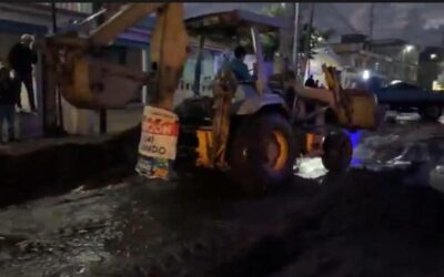 Flujo de lodo afecta kilómetro 246 en San Martín Sacatepéquez por fuertes lluvias.
