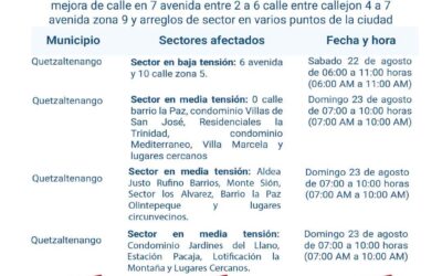 Cancelan suspensión de energía eléctrica y agua potable prevista para este fin de semana.