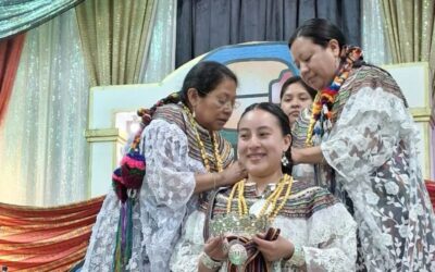 Trasladan corona de la Flor Nacional del Pueblo Maya desde San Pedro Soloma