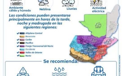 SE-CONRED emite aviso por lluvias este fin de semana