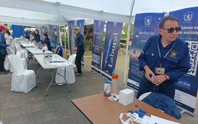 Realizan «Expofer de Mediación» en el Parque Central de Quetzaltenango
