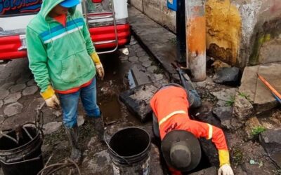 Continúan trabajos de conservación del sistema de alcantarillado pluvial en Quetzaltenango