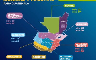Insivumeh pronostica contrastes de temperatura en Guatemala para este martes