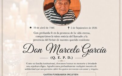Hogar de Ancianos Varones La Misericordia lamenta fallecimiento de don Marcelo