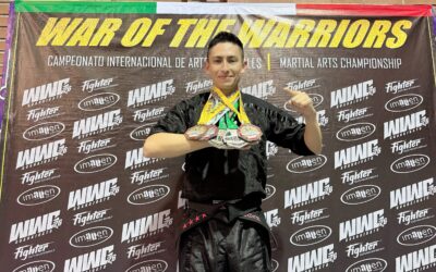 Quetzalteco Daniel Villagrán conquista cinco medallas en el torneo internacional «War of the Warriors 2026» en México