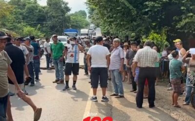 Bloqueo en la ruta CA-2, Retalhuleu