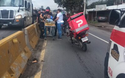 Accidente de tránsito en la zona 8 de Quetzaltenango