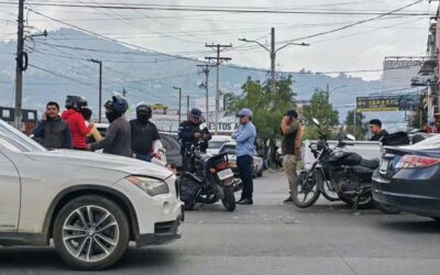 Accidente de tránsito en la zona 2 de Quetzaltenango