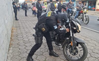 PNC consigna más de 31 mil motocicletas y recupera 1,208 en lo que va del año.
