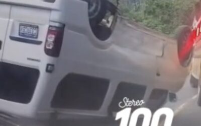 Hecho de tránsito deja daños materiales en ruta Almolonga – Zunil