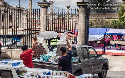 Donaciones durante novenas en honor a la Virgen del Rosario
