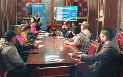 Reunión de prevención del delito en Gobernación de Quetzaltenango