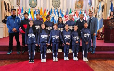 Juramentan a 11 atletas de gimnasia aeróbica rumbo a Panamá