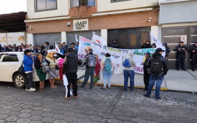 Codeca se manifiesta frente al MP en zona 3 de Xela y expone sus demandas
