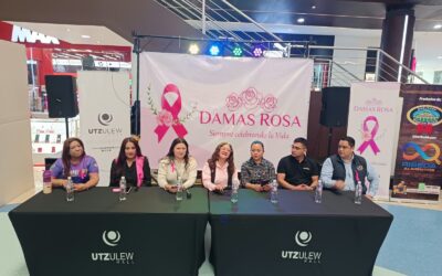 Damas Rosas realizan actividades de prevención de cáncer de mama en Xela