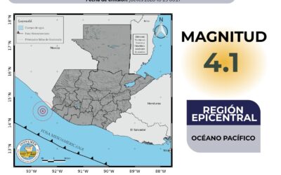 Registran dos sismos en la región del Pacífico durante la madrugada de este jueves