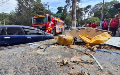 Cilindro explota en panadería y deja dos heridos en Mixco