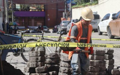 Hundimiento en la zona 3 de Quetzaltenango