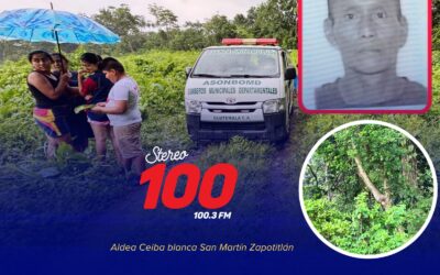 Hombre muere al caer de árbol en Retalhuleu