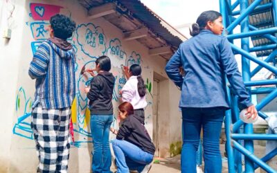 Arte, prevención y plan de vida: Jóvenes de Sibilia expresan su futuro a través de un mural