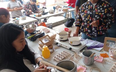 Realizan curso de jabón artesanal en la sede de AMDEL