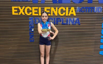 Gimnasta quetzalteca Eugenia Reina, de 11 años, conquista cuatro oros en los Juegos Nacionales
