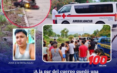 Hombre es asesinado a balazos en Lotificación Pasadena, zona 6 de Retalhuleu