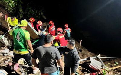 Deslizamiento de tierra destruye vivienda y deja dos soterrados en la zona 7 capitalina