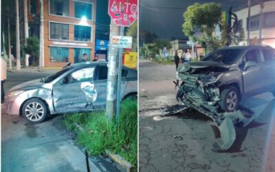 Accidente de tránsito en la zona 3 de Quetzaltenango deja una persona lesionada durante la madrugada